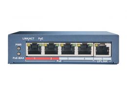 DS-3E0105P-E switch 4 PoE porty 10/100Mbps + 1x uplink 10/100Mbps