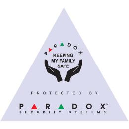 Nálepka "PARADOX" fialová zvenku i zevnitř
