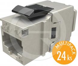 SXKJ-5E-STP-BK-NA Solarix keystone CAT5E rychlozařezávací, multipack 24 ks